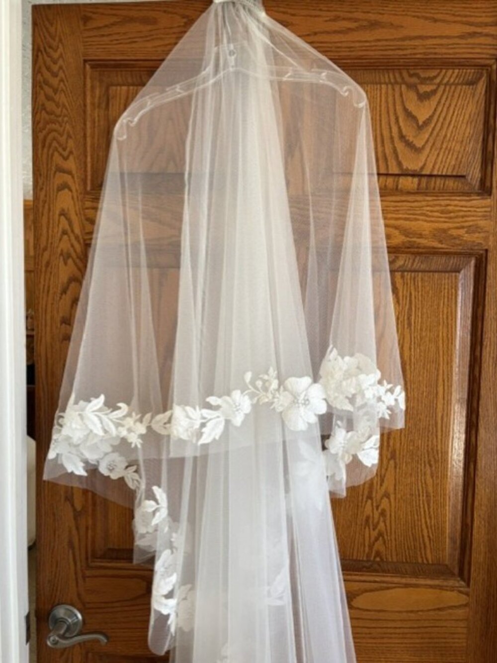 Elegant Floral Embroidered Wedding Veil- Anthropologie Wedding Shop
